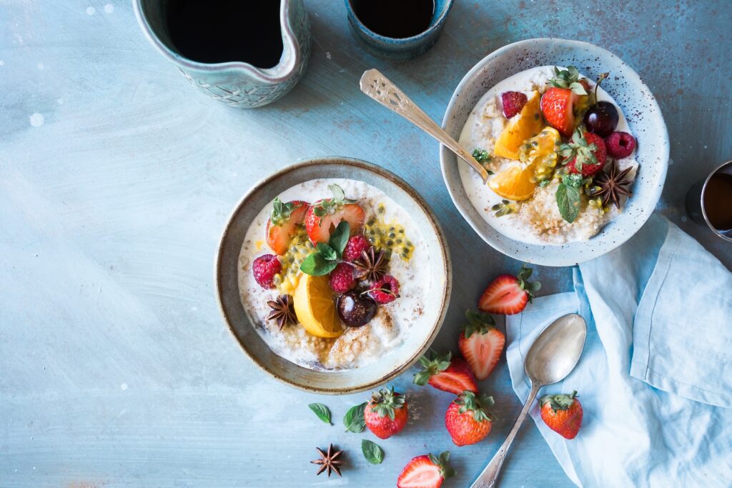 oatmeal with fruits