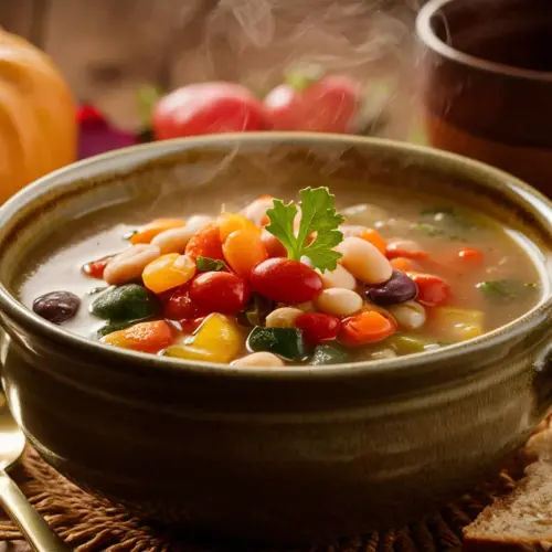 hearty vegetable and bean soup