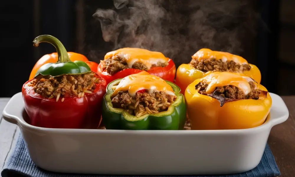 stuffed peppers seasoned ground turkey