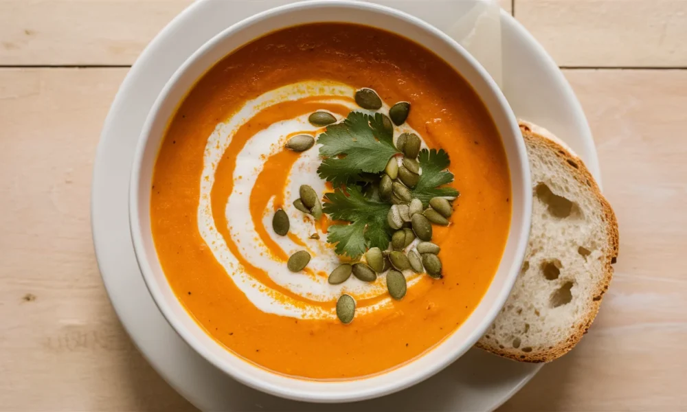 carrot ginger turmeric soup