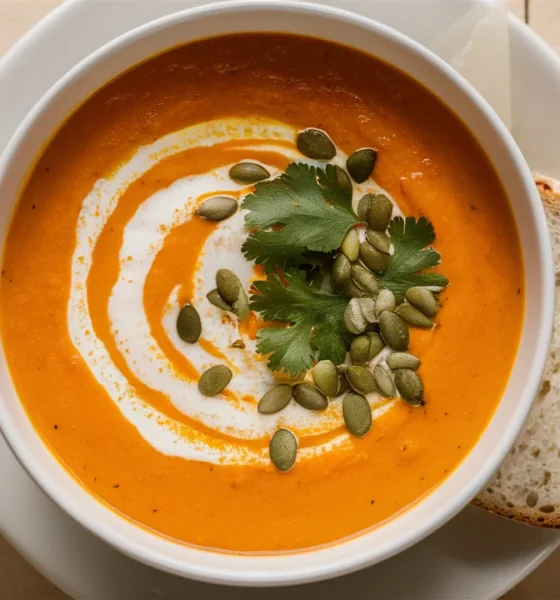 carrot ginger turmeric soup