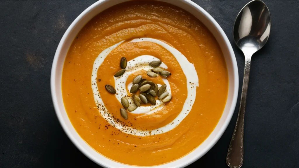 fall butternut squash apple bisque