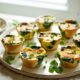 baked egg cups with spinach and mushrooms