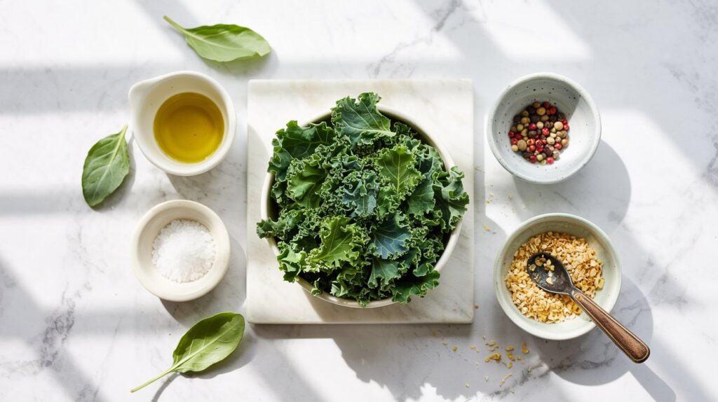 crispy baked kale chips ingredients