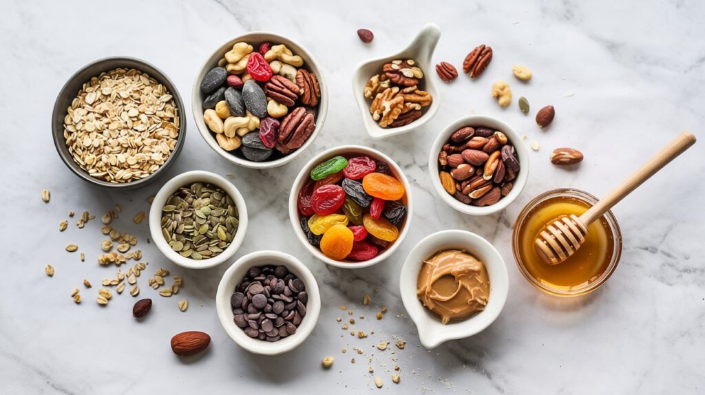 no bake trail mix energy bites ingredients