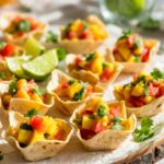 tropical mango salsa cups