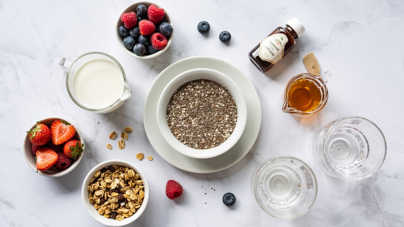 vanilla chia pudding parfait ingredients