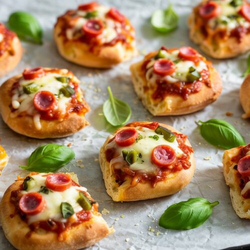 mini pita pizza bites