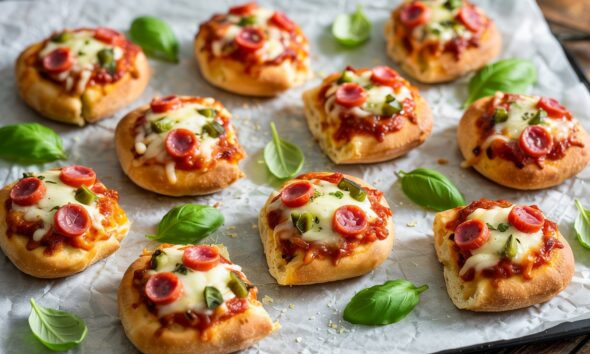 mini pita pizza bites