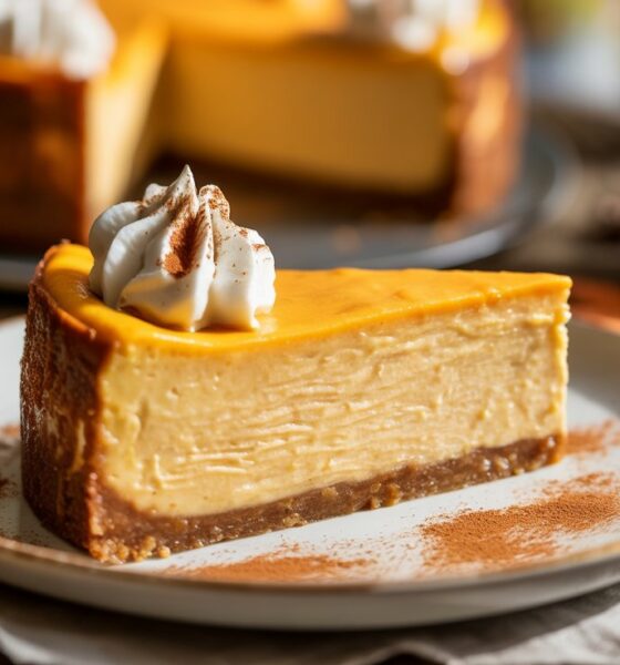 healthy pumpkin cheesecake