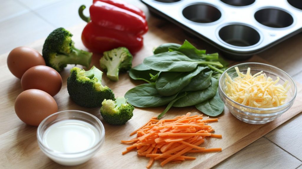veggie packed egg muffin cups ingredients