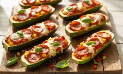 zucchini pizza boats featured