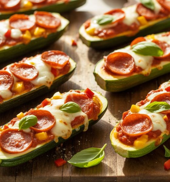 zucchini pizza boats featured